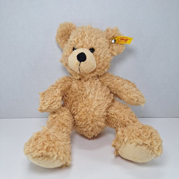 Steiff Flynn 11" Handmade Light Brown Teddy Bear 111471 Plush Stuffed Animal Toy - Picture 1 of 10